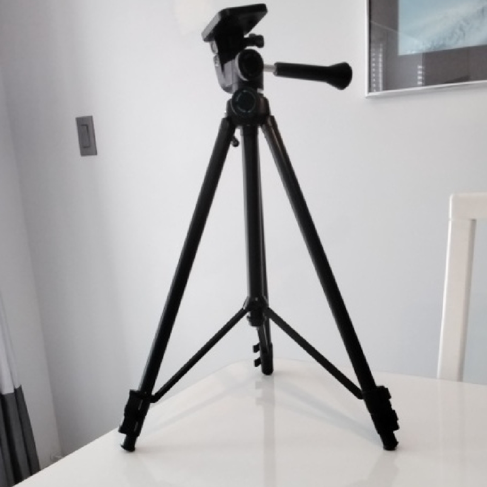 Black Camera Tripod